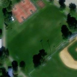 Volleyball Court, DuBois, PA — aerial view