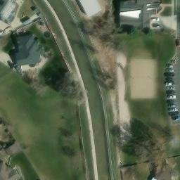Sand Volleyball Court, South Weber, UT — aerial view