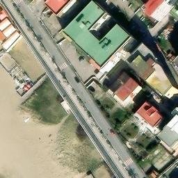 Sand Volleyball Court — aerial view