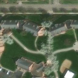 Sand Volleyball Court, Youngstown, OH — aerial view
