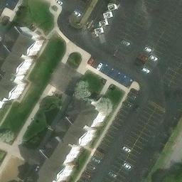 Sand Volleyball Court, Youngstown, OH — aerial view