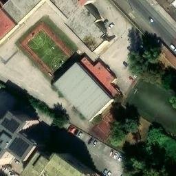 Volleyball Court near Capua — aerial view