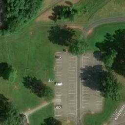 Grass Volleyball Court, Lake Milton, OH — aerial view