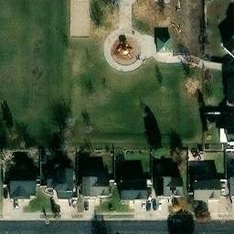 Sand Volleyball Court, Syracuse, UT — aerial view