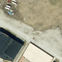Sand Volleyball Court, Fort Wayne, IN — aerial view