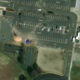 Sand Volleyball Court, Norwalk, CT — aerial view