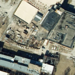 Sand Volleyball Court, Fort Wayne, IN — aerial view