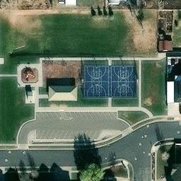 Ranchetts West Park Sand Volleyball — aerial view
