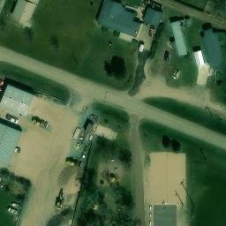 Brittenham Volleyball Court — aerial view