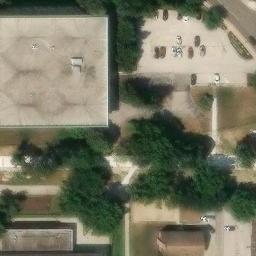 Sand Volleyball Court, Akron, OH — aerial view