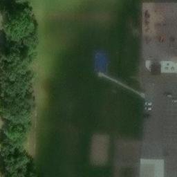 Sand Volleyball Court, OH — aerial view
