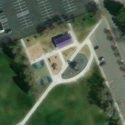 Sand Volleyball Court, Layton, UT — aerial view