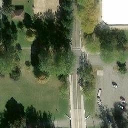 Sand Volleyball Court, Findlay, OH — aerial view