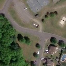 Sand Volleyball Court, Oak Ridge, NJ — aerial view