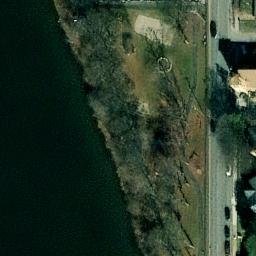 Sand Volleyball Court, Clearfield, PA — aerial view