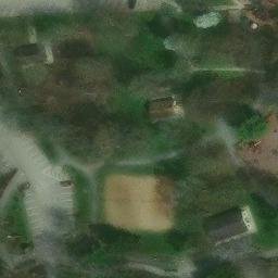 Sand Volleyball Court, OH — aerial view