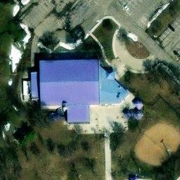 Sand Volleyball Court, Ottumwa, IA — aerial view