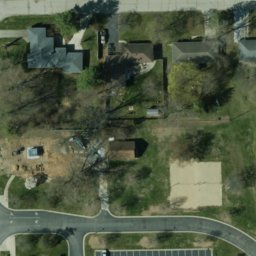 Sand Volleyball Court, North Manchester, IN — aerial view
