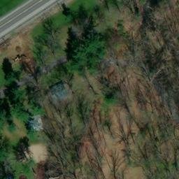 Sand Volleyball Court, Lamar, PA — aerial view