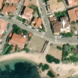 Sand Volleyball Court — aerial view