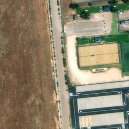 Sand Volleyball Court — aerial view