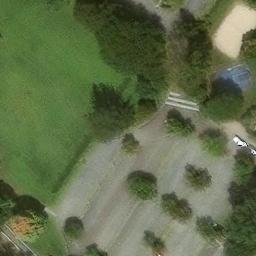Sand Volleyball Court, Scarsdale, NY — aerial view