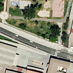 Sand Volleyball Court — aerial view