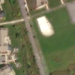 Sand Volleyball Court, PA — aerial view
