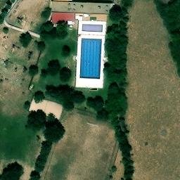 Sand Volleyball Court — aerial view