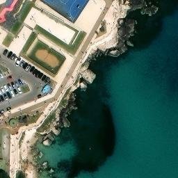 Sand Volleyball Court — aerial view