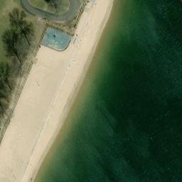 Sand Volleyball Court, Mamaroneck, NY — aerial view