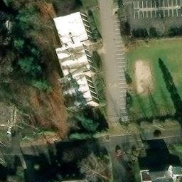 Sand Volleyball Court, Bronxville, NY — aerial view