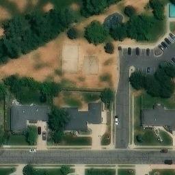 Volleyball Court, UT — aerial view