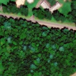 Sand Volleyball Court, PA — aerial view