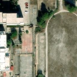 Sand Volleyball Court — aerial view