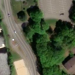 Sand Volleyball Court, Rockaway, NJ — aerial view