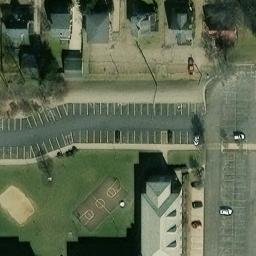 Sand Volleyball Court, Alliance, OH — aerial view