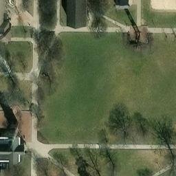 Volleyball Court, Alliance, OH — aerial view