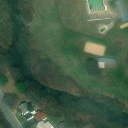 Volleyball Court, Millheim, PA — aerial view