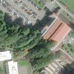 Sand Volleyball Court, Arcata, CA — aerial view