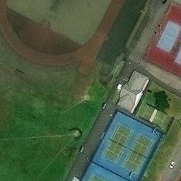 Volleyball Court, Leonia, NJ — aerial view