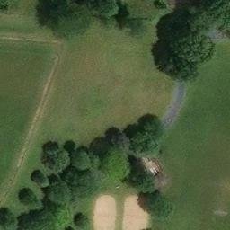 Sand Volleyball Court, OH — aerial view