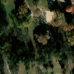 Sand Volleyball Court, York, NE — aerial view