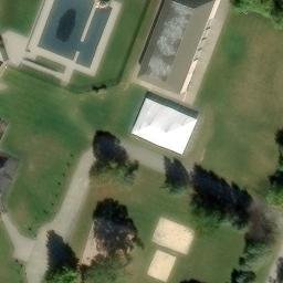 Grass Volleyball Court, Flanders, NJ — aerial view