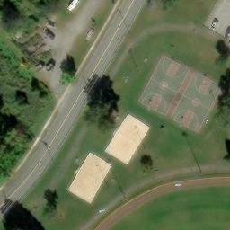 Volleyball Court, Succasunna, NJ — aerial view