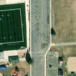 Sand Volleyball Court, Delphos, OH — aerial view
