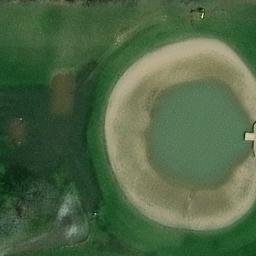 Sand Volleyball Court, OH — aerial view