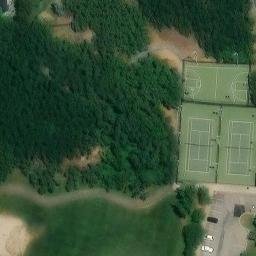 Sand Volleyball Court, Bountiful, UT — aerial view