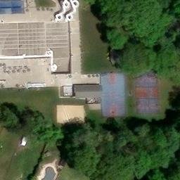Sand Volleyball Court, NJ — aerial view