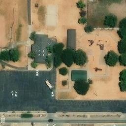 Sand Volleyball Court, North Salt Lake, UT — aerial view